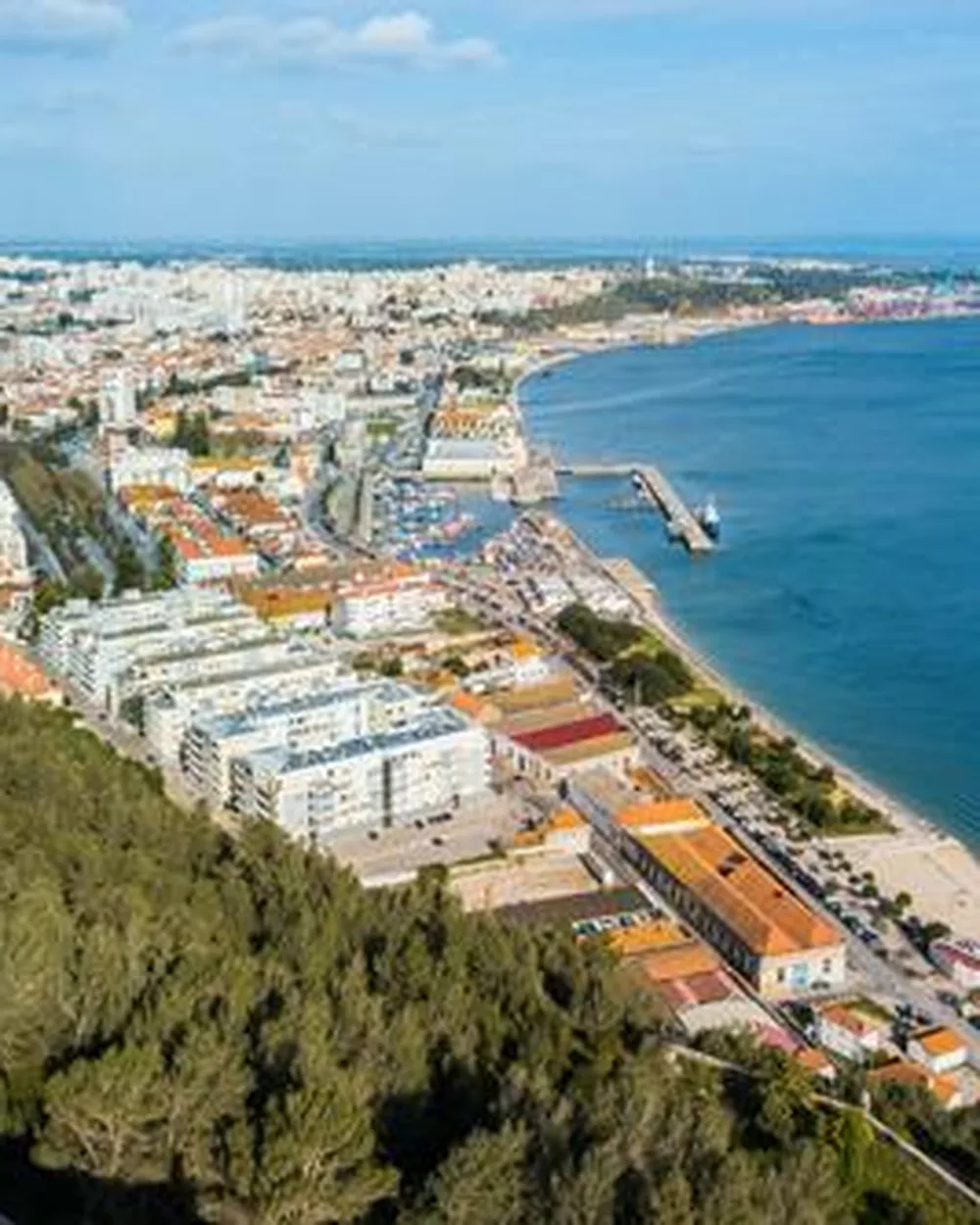 Vista de Setúbal e do Estuário do Sado